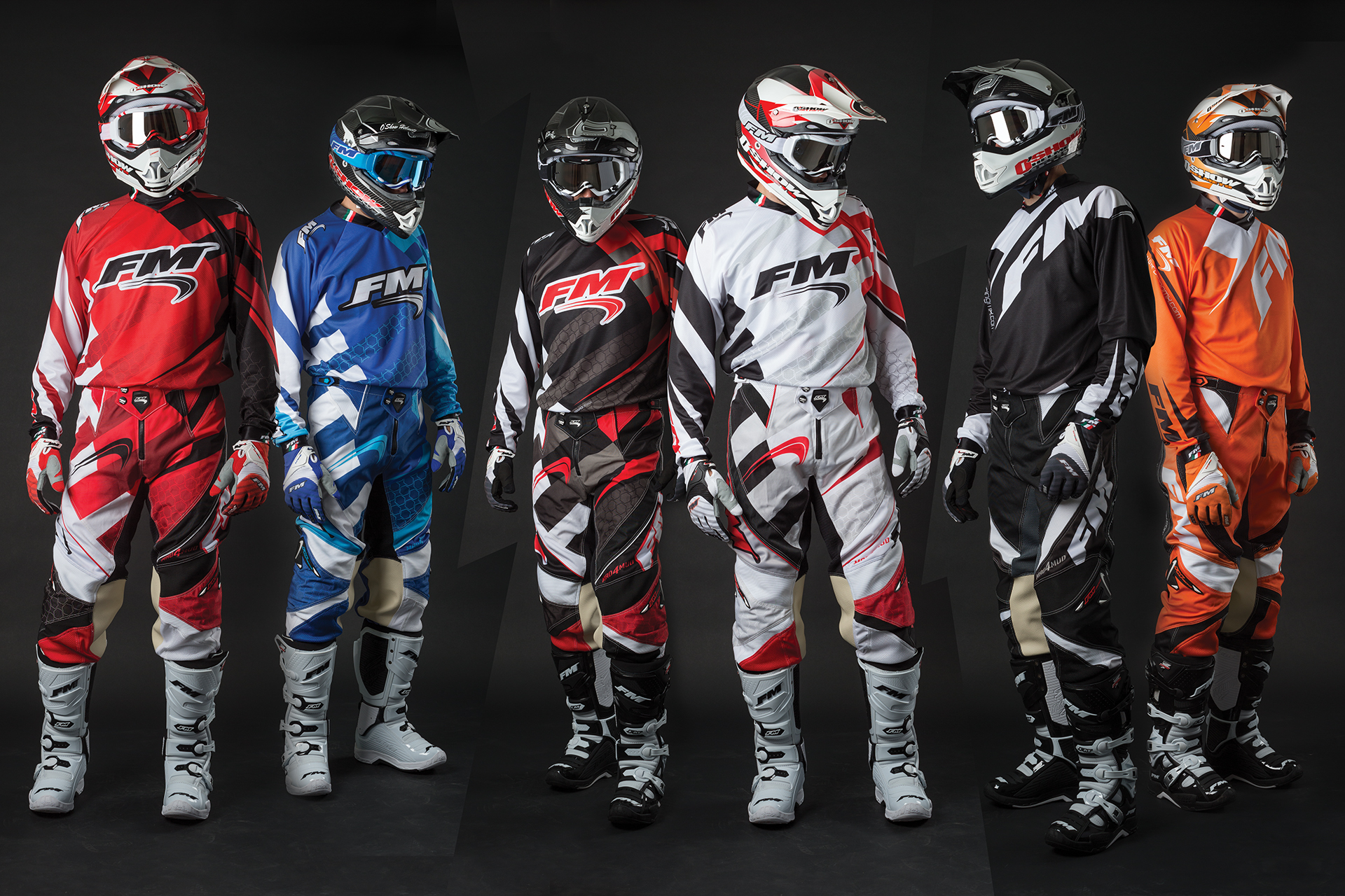 onafez design fm racing mx gear off-road helmets