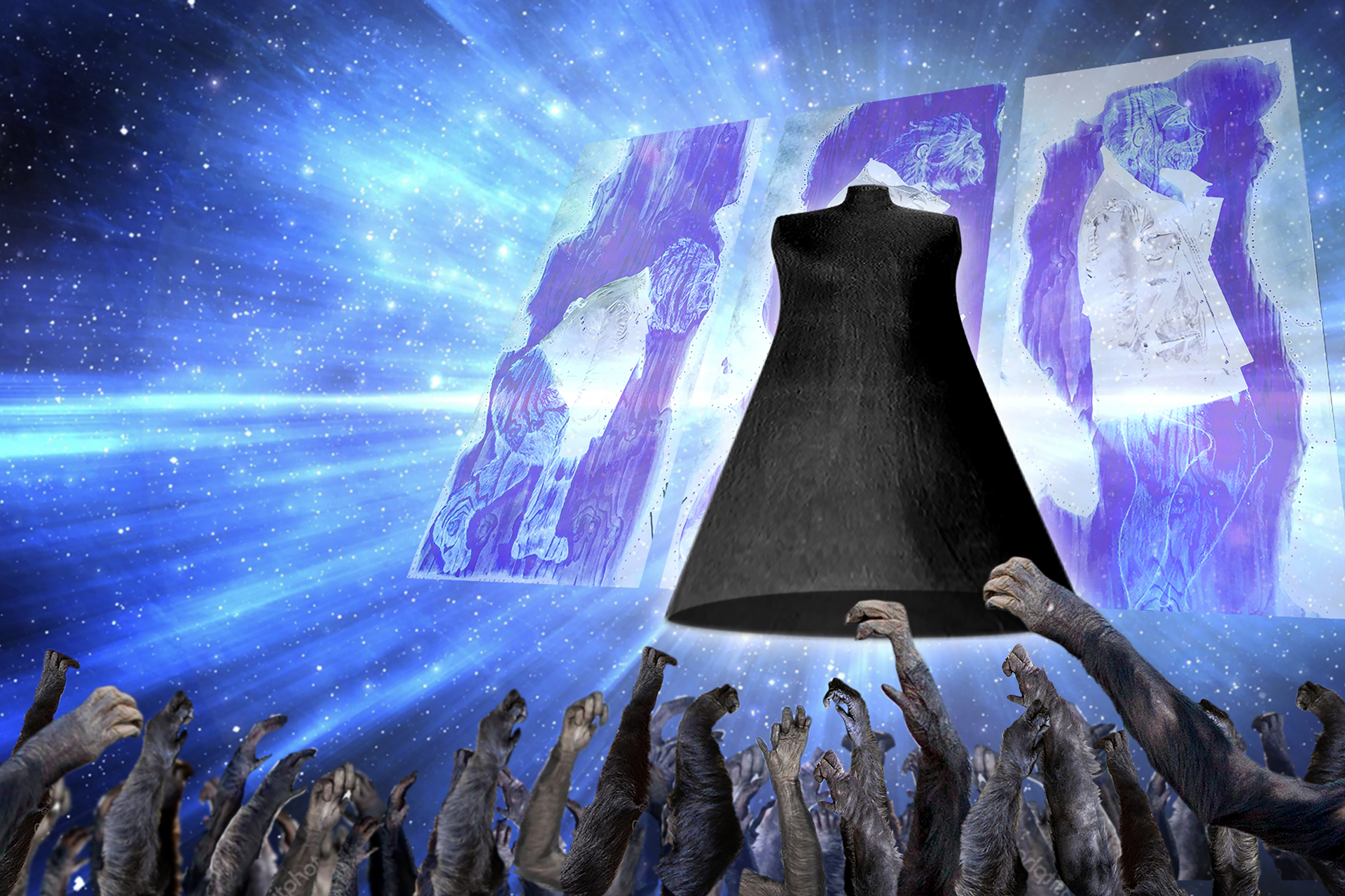 onafez design hostage vinci illustrazione website confezione uomo